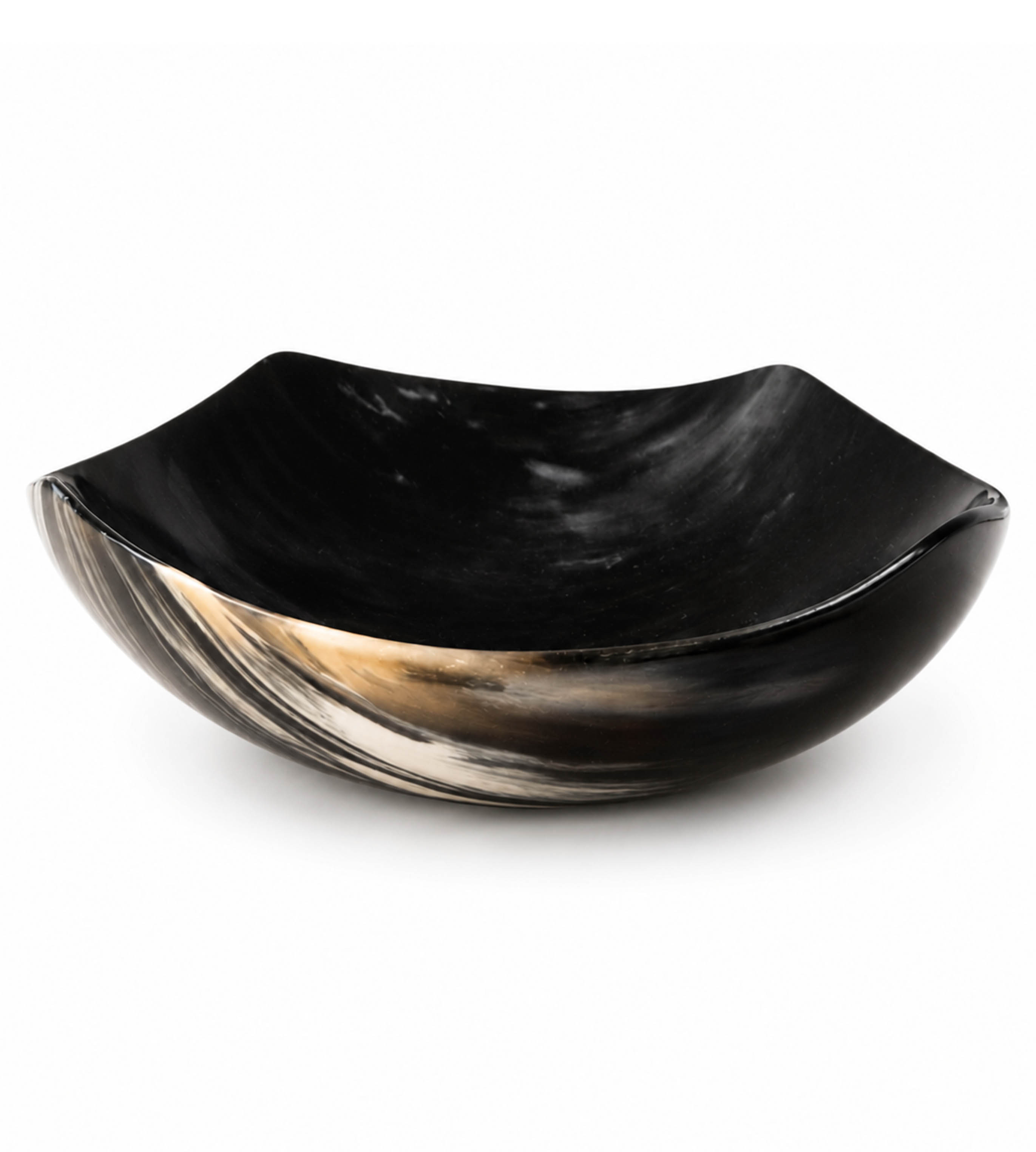 Square Buffalo Horn Serving Bowl